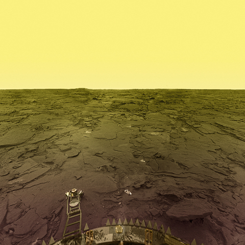 Venus Surface Volcanic Terrain